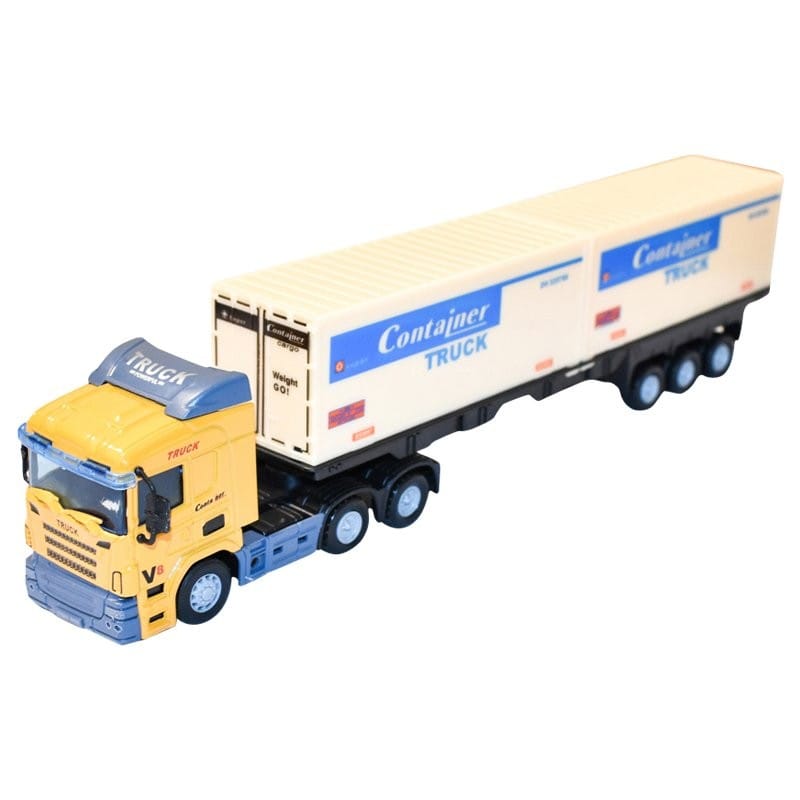 Camion (cap tractor cu remorca) Galben jucarie