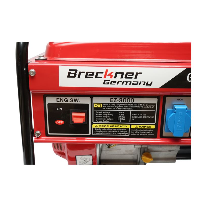Generator electric pe benzina 220V/50Hz putere maxima 3.0 kw Breckner Germany - imagine 5