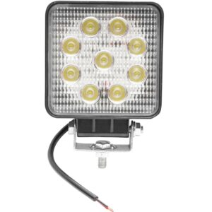 Lampa 9 LED-uri 10-60V 27W unghi de radiere 60 patrat