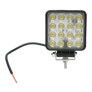 Lampa iluminat 16 leduri 10-30V 48W - unghi radiere 60 de grade tip flood 108x108x57mm