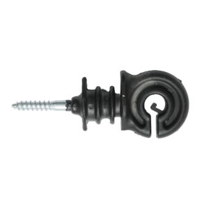 Izolator inelar PP ECO negru mat pentru fir gard electric Breckner Germany