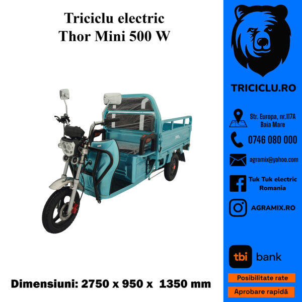 Triciclu electric Thor MINI 500W 48V30Ah