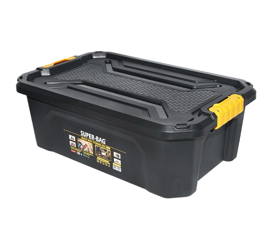 Cutie depozitare cu capac pentru sarcini grele 30L 580x380x200mm
