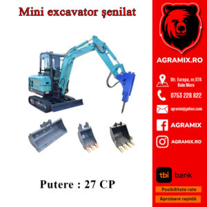 Mini excavator senilat 27 CP