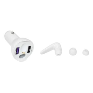 Casca bluetooth cu incarcare la priza auto tip bricheta