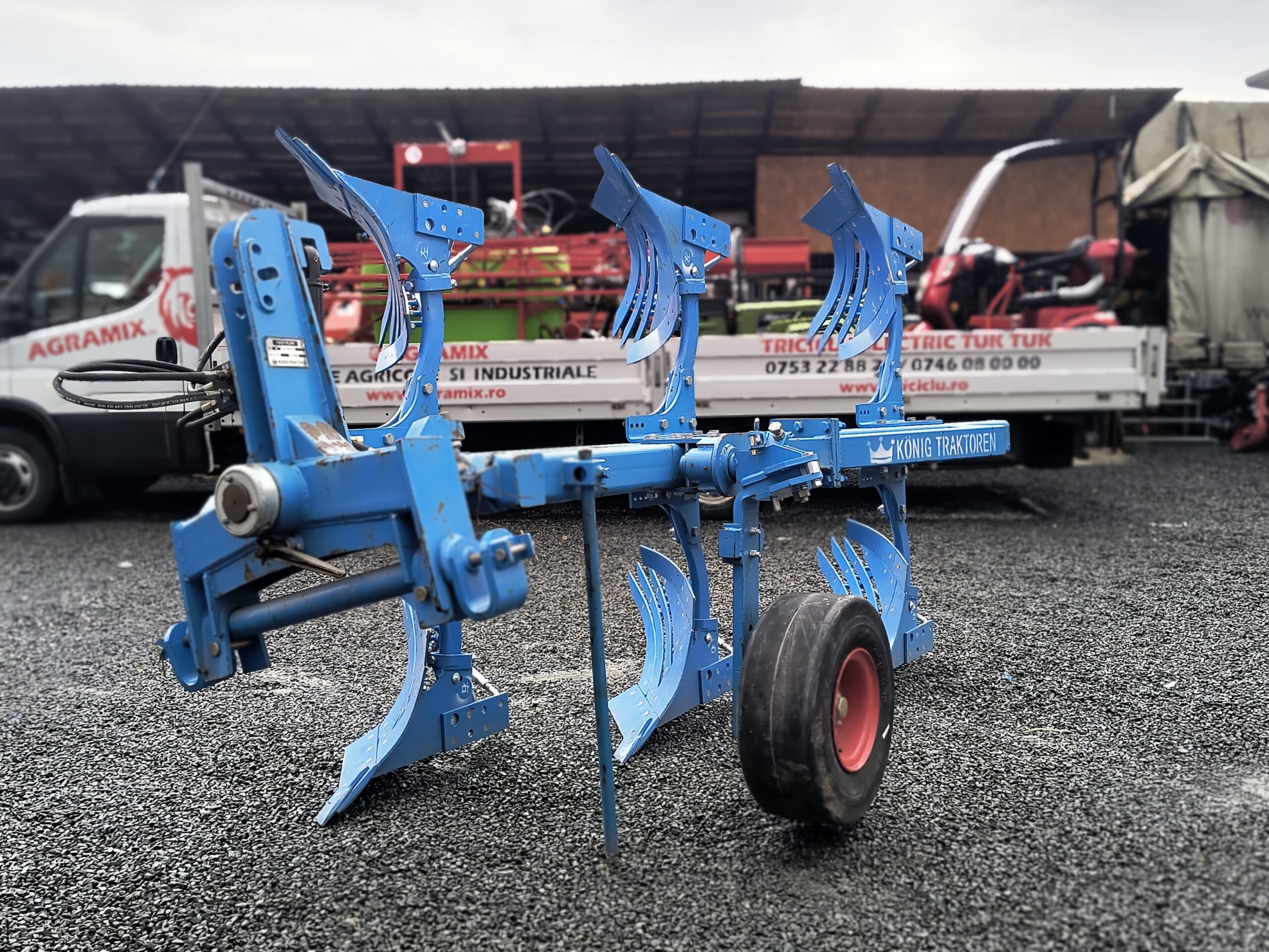 Plug agricol cu 3 trupite reversibil hidraulic crestate 2 furtune - imagine 8