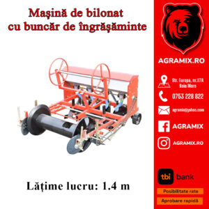 Masina de bilonat latime 1.4m cu buncar de ingrasaminte Konig Traktoren