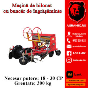 Masina de bilonat latime 1m cu buncar de ingrasaminte Konig Traktoren