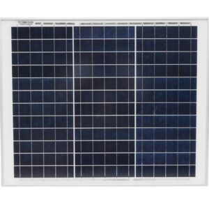 Panou solar 30W fotovoltaic policristalin cu cablu 90cm si tensiune maxima 18V 440x542x20mm Breckner Germany