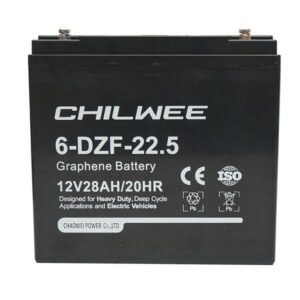 Baterie VRLA cu gel pentru biciclete si tricicluri electrice cu grafen 6-DZF-22.5 12V 28Ah-20HR CHILWEE