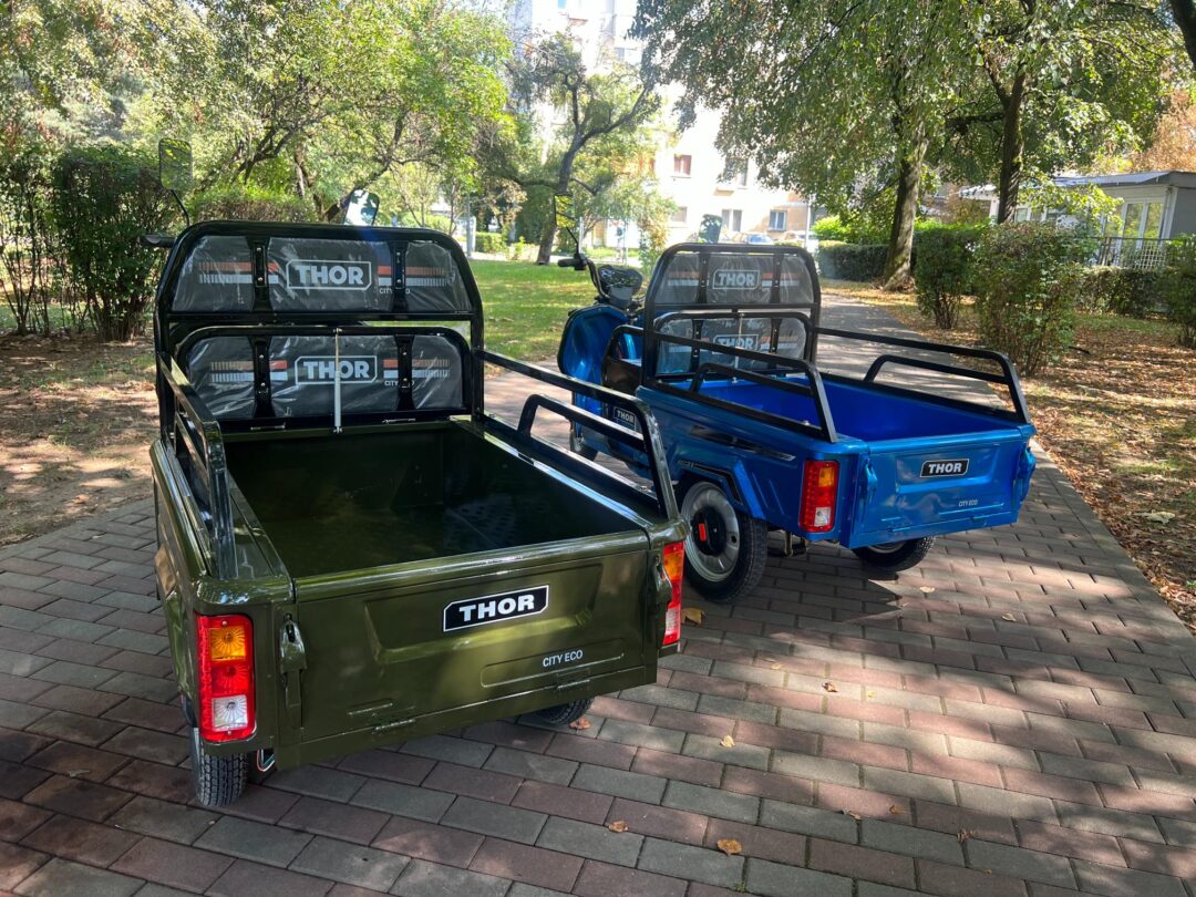 Triciclu electric 650W Thor CITY ECO green army fara permis 48V20Ah 25km/h TRANSPORT GRATUIT - imagine 5