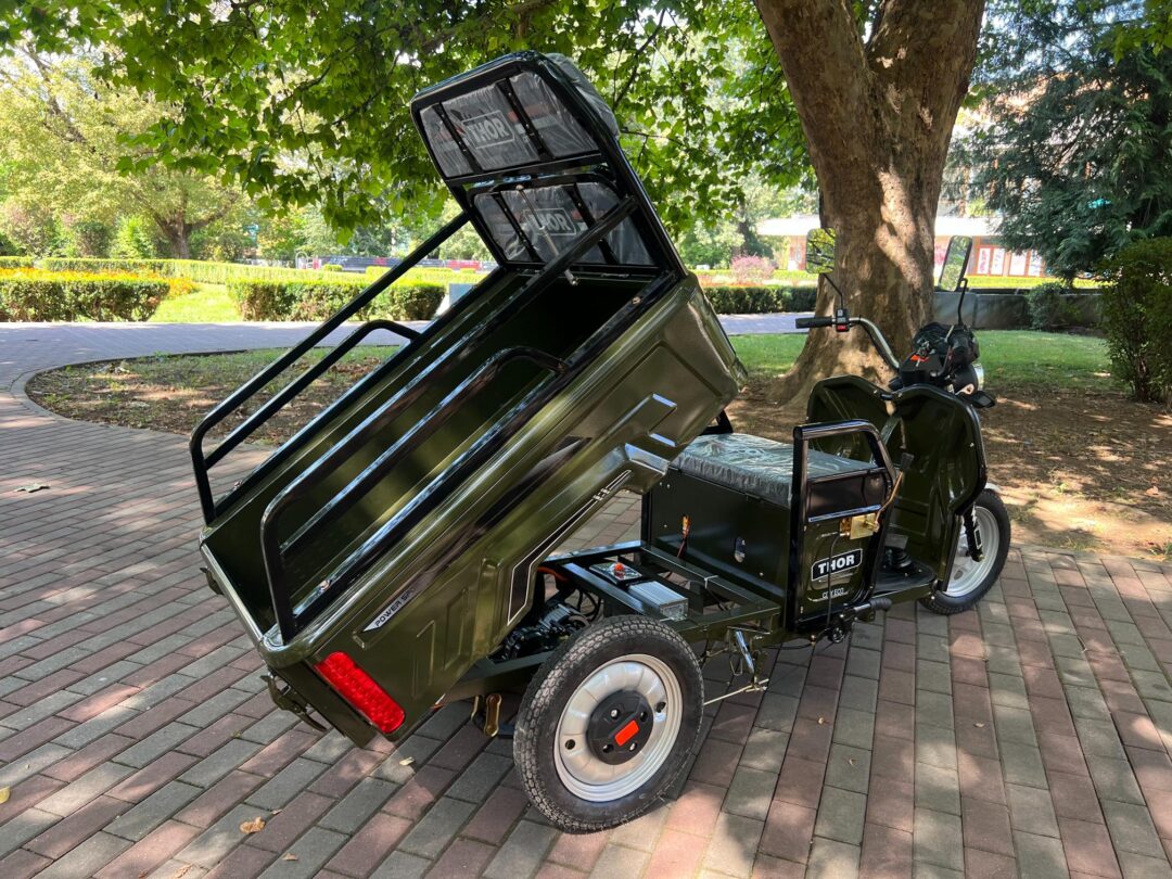 Triciclu electric 650W Thor CITY ECO green army fara permis 48V20Ah 25km/h TRANSPORT GRATUIT - imagine 25