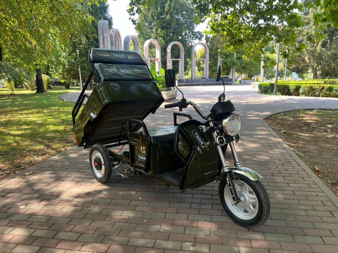 Triciclu electric 650W Thor CITY ECO green army fara permis 48V20Ah 25km/h TRANSPORT GRATUIT - imagine 27