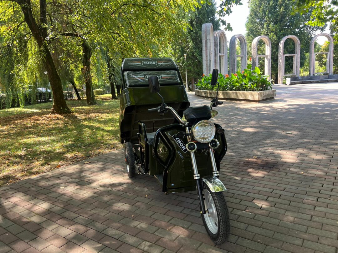 Triciclu electric 650W Thor CITY ECO green army fara permis 48V20Ah 25km/h TRANSPORT GRATUIT - imagine 28