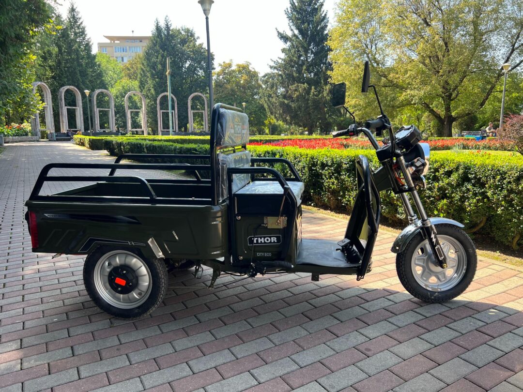 Triciclu electric 650W Thor CITY ECO green army fara permis 48V20Ah 25km/h TRANSPORT GRATUIT - imagine 33