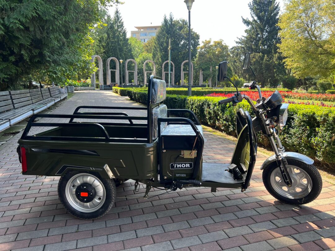 Triciclu electric 650W Thor CITY ECO green army fara permis 48V20Ah 25km/h TRANSPORT GRATUIT - imagine 35
