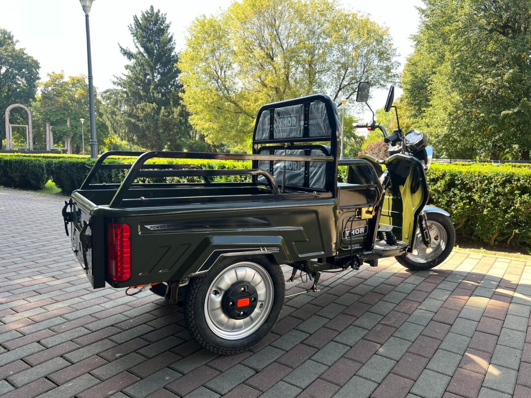 Triciclu electric 650W Thor CITY ECO green army fara permis 48V20Ah 25km/h TRANSPORT GRATUIT - imagine 36