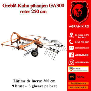 Grebla Kuhn tip paianjen GA300 rotor 250 cm