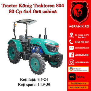 Tractor 80CP Konig 804 semicabina 4x4