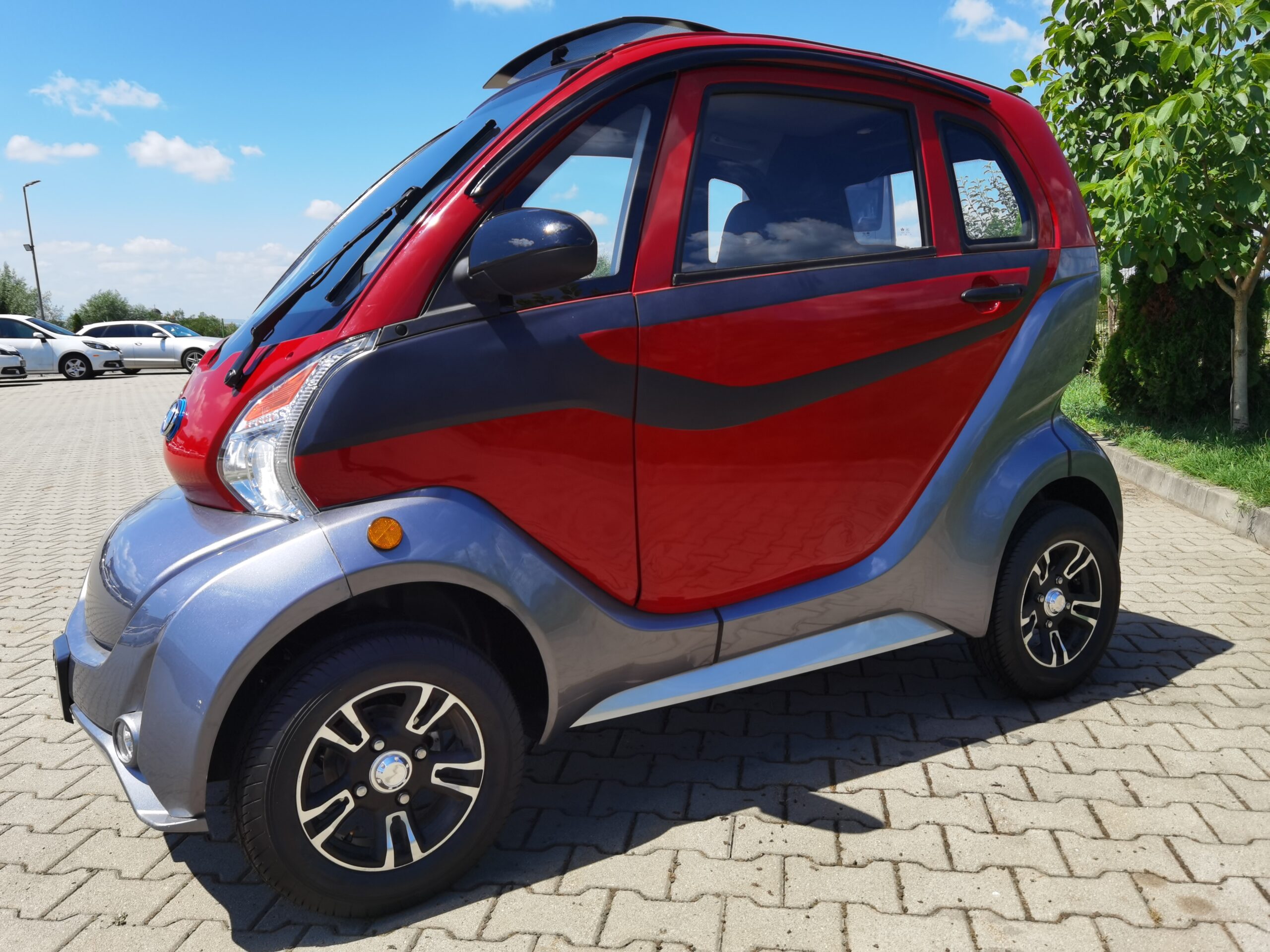 Vehicul electric 1200W AERA X10 rosu fara permis 60V80Ah 25 km/h - imagine 14