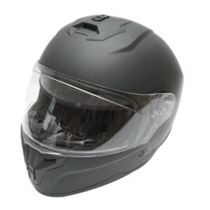Casca moto integrala neagra cu viziera transparenta, marimea XL Grit