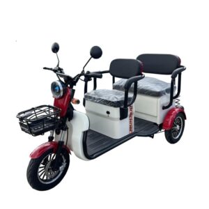 Triciclu electric 1000W Breckner TRAVEL rosu-alb fara permis 60V20Ah 25km/h