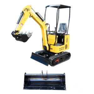 Mini excavator 1T pe senile cu semicabina motor diesel 10CP