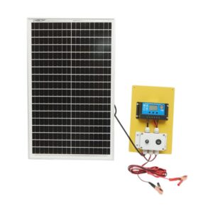 Panou solar 30W fotovoltaic monocristalin 560x345x25mm cu regulator 12-24V/10Ah 2x USB si cablu 2m pentru baterie Breckner Germany
