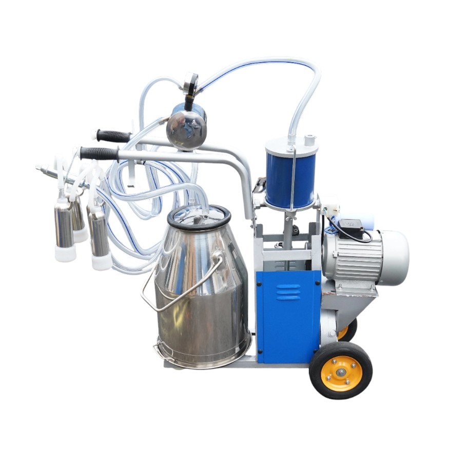 Aparat de muls bovine 1 post 550W 220V bidon inox 25L grup de muls cu 4 mansoane - imagine 2