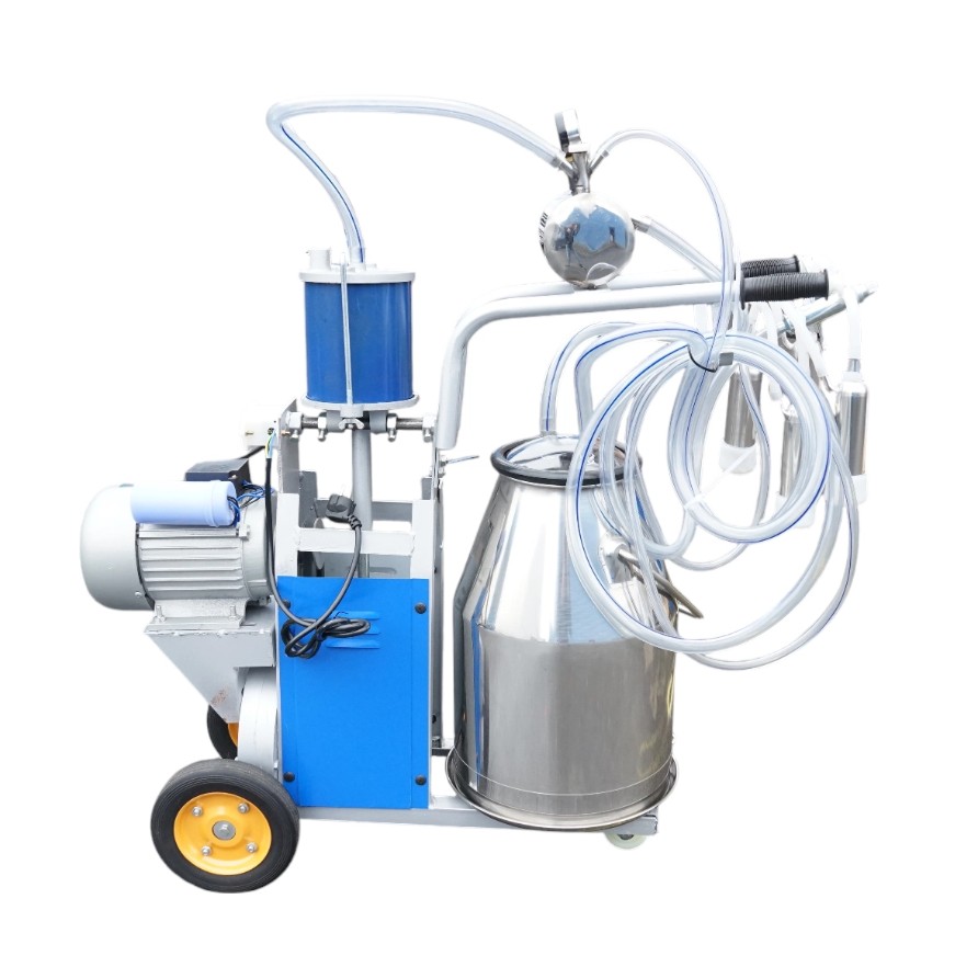 Aparat de muls bovine 1 post 550W 220V bidon inox 25L grup de muls cu 4 mansoane - imagine 3