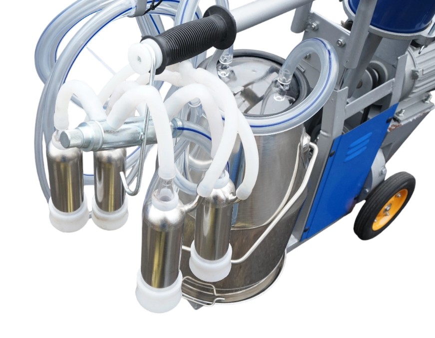 Aparat de muls bovine 1 post 550W 220V bidon inox 25L grup de muls cu 4 mansoane - imagine 8
