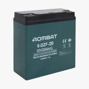 Baterie VRLA cu gel pentru biciclete si tricicluri electrice 12V - 20AH Rombat